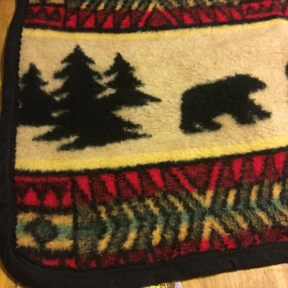 earth ragz bear Pillow Cover Rustic Cabin Lodge Forest Native American Pattern - Picture 10 of 16